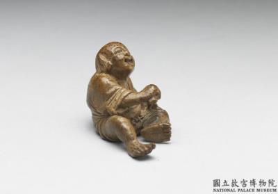 图片[3]-Bamboo child holding a ruyi scepter, Qing dynasty (1644-1911)-China Archive